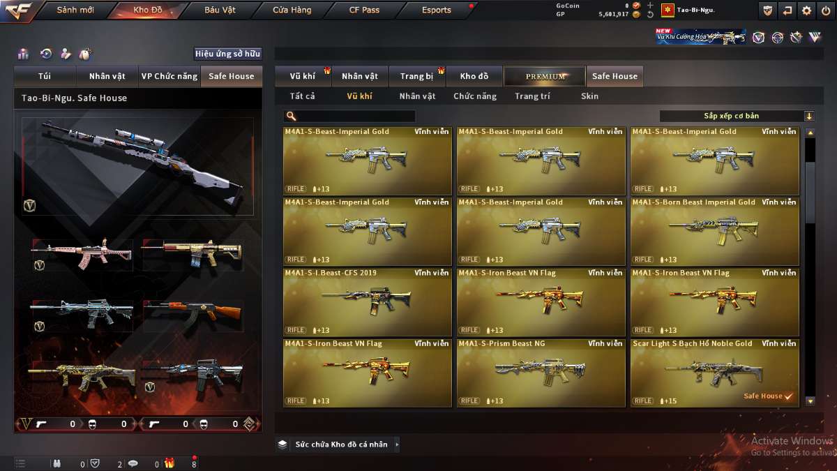 shop acc cf uy tin gia re